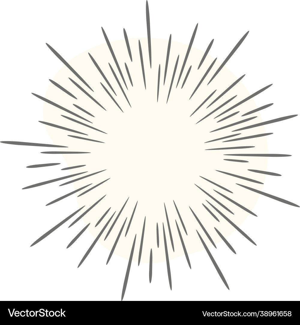Bursting pattern vector image