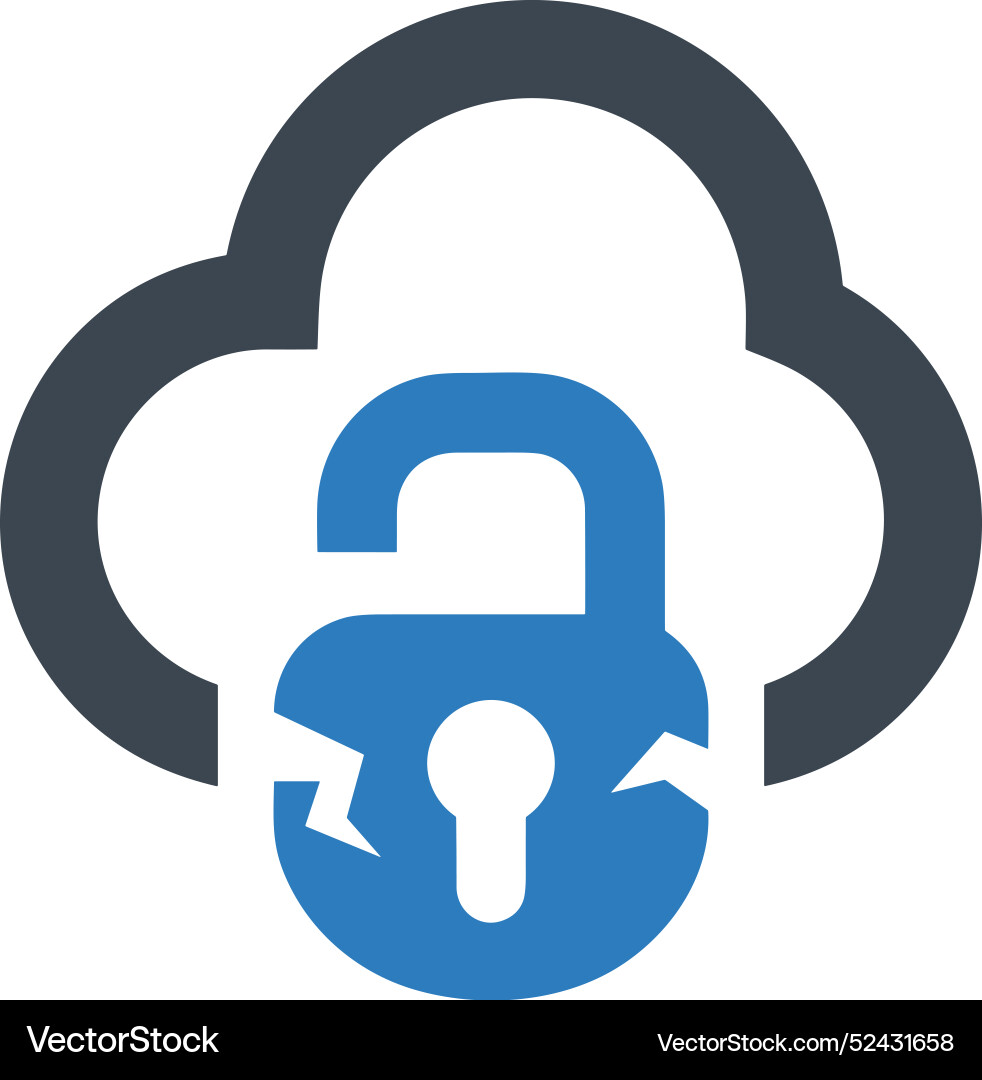 Cloud storage icon symbol image of the database Cloud storage icon symbol image of the database Vector Image