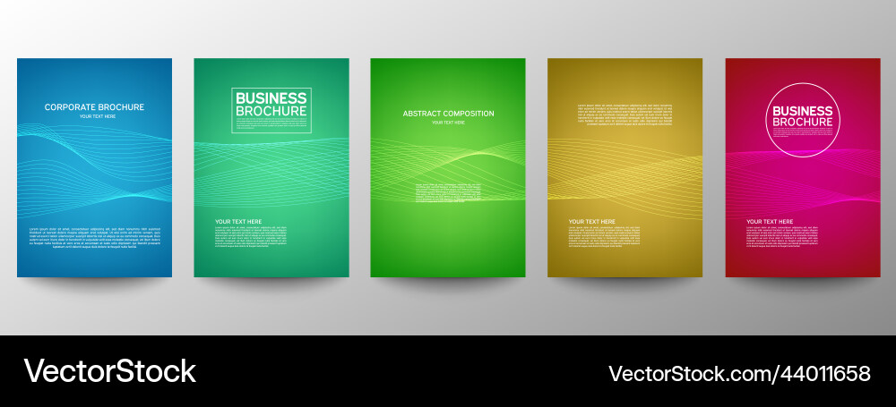 Cover geometric minimal set abstract line pattern Cover geometric minimal set abstract line pattern vector image