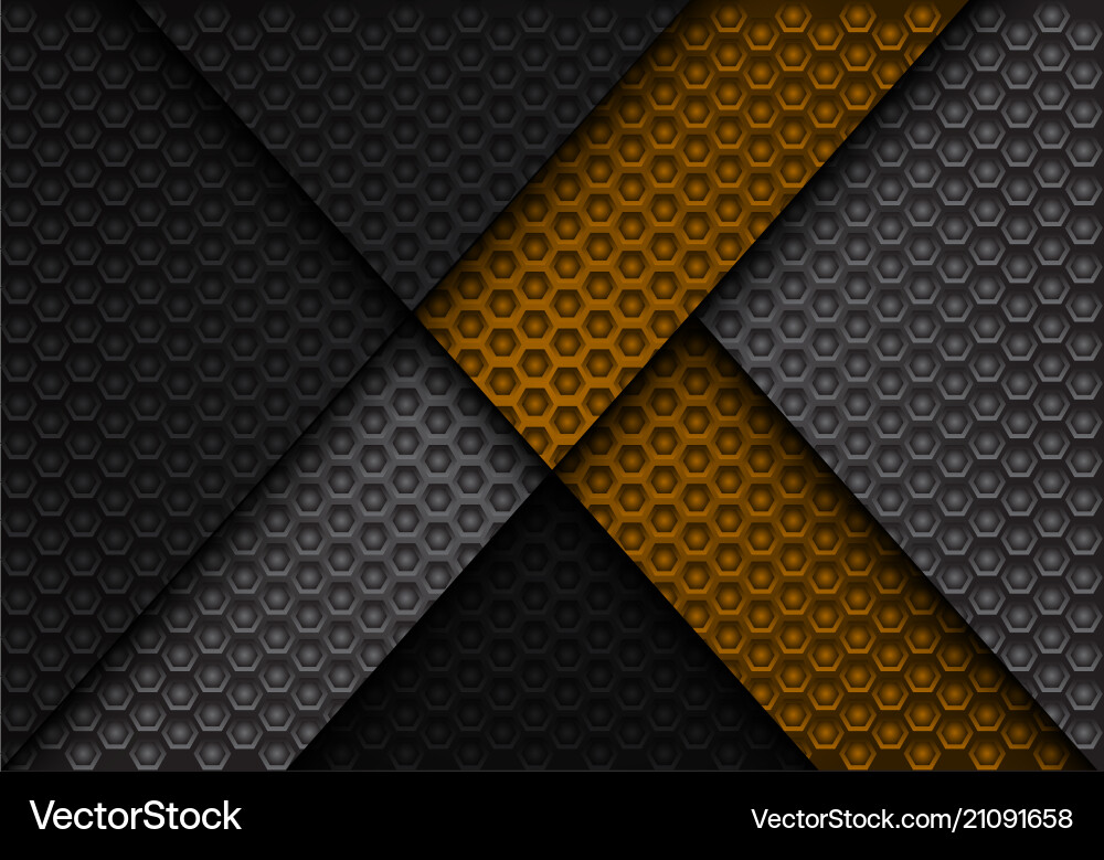 Dark Gray Hexagon Arrow Pattern vector image