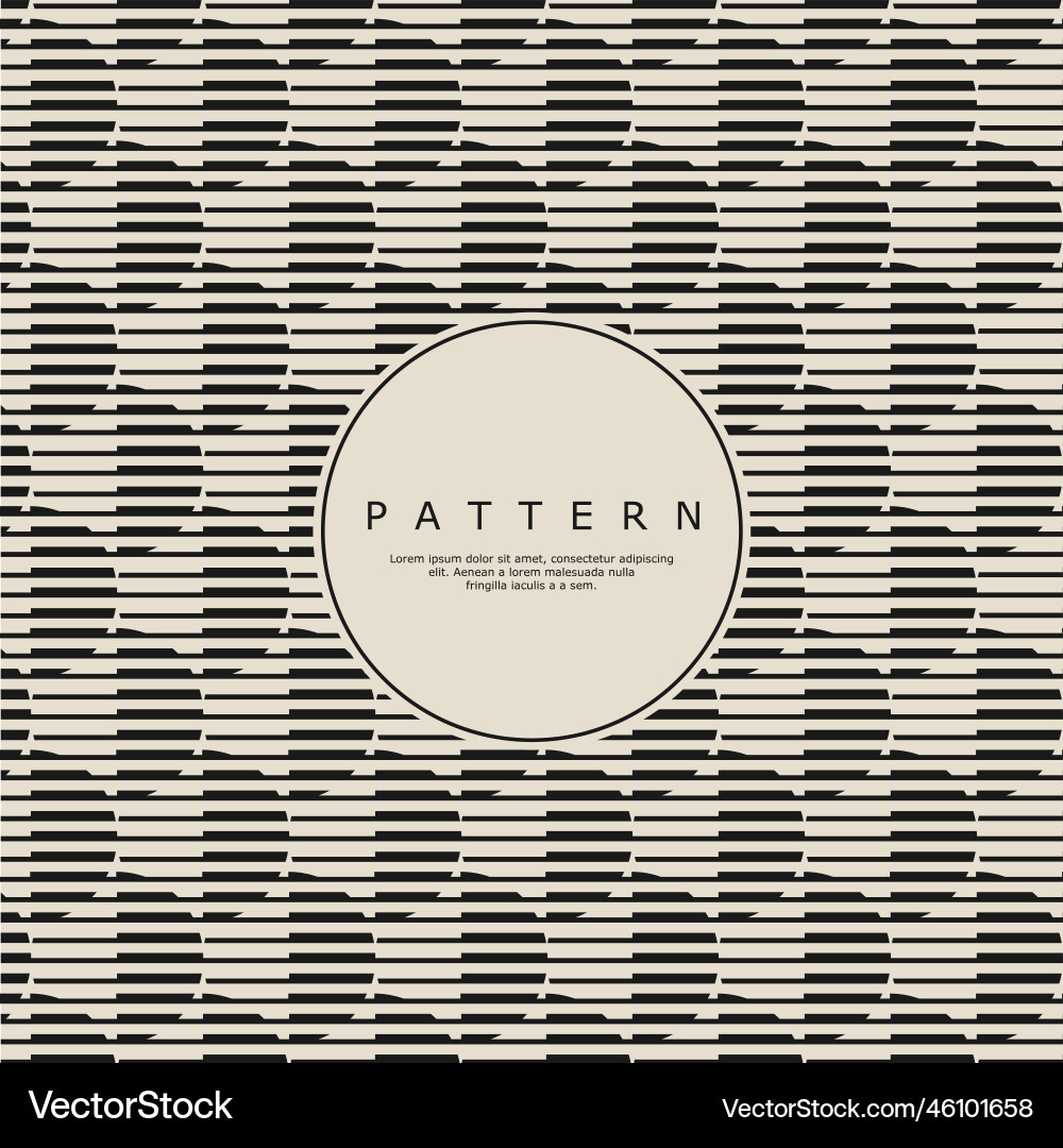 Elegant stripe circle line abstract pattern design vector image