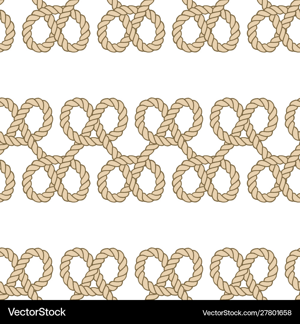 Nautical Rope Pattern - Endless Loop vector image