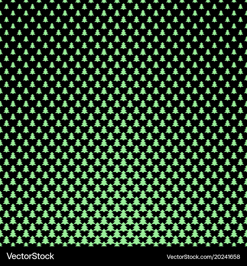 Simple repeating stylized christmas tree pattern vector image