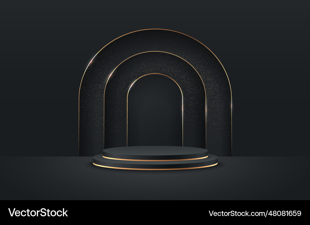 Abstract round display for product on website Abstract round display for product on website vector image