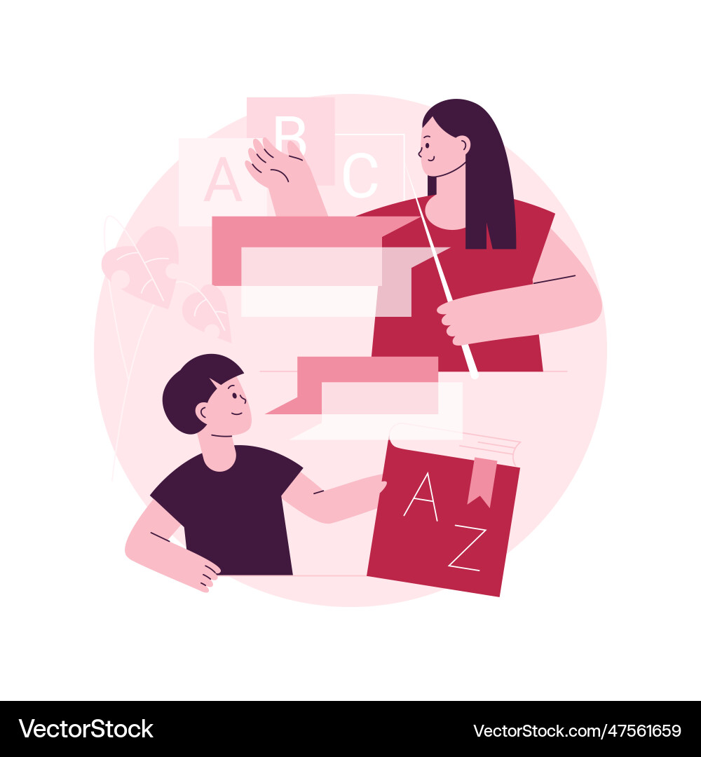 Bilingual immersion program abstract concept Bilingual immersion program abstract concept vector image