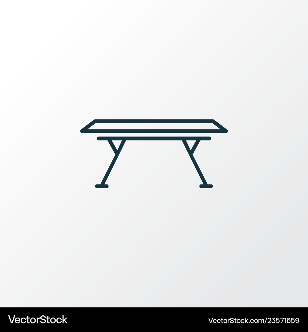 Dining table icon line symbol premium quality Dining table icon line symbol premium quality vector image