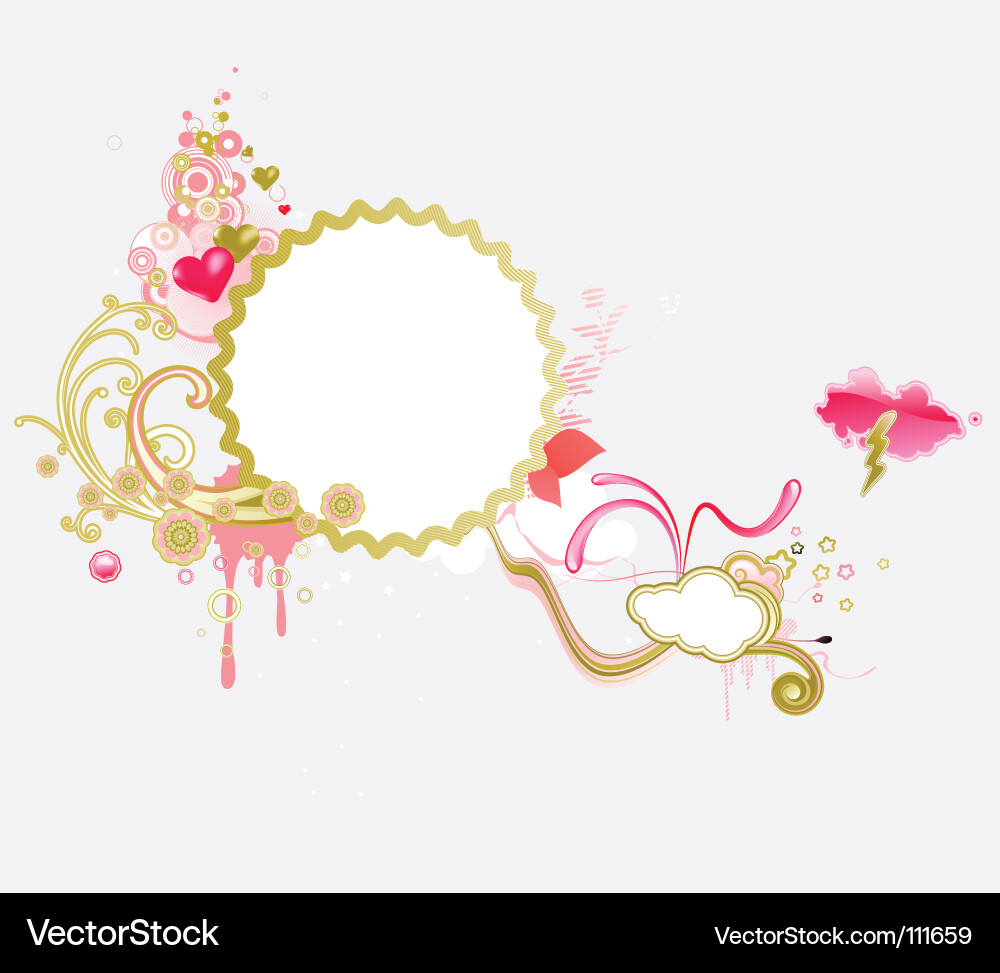 Funky frame Vector Image