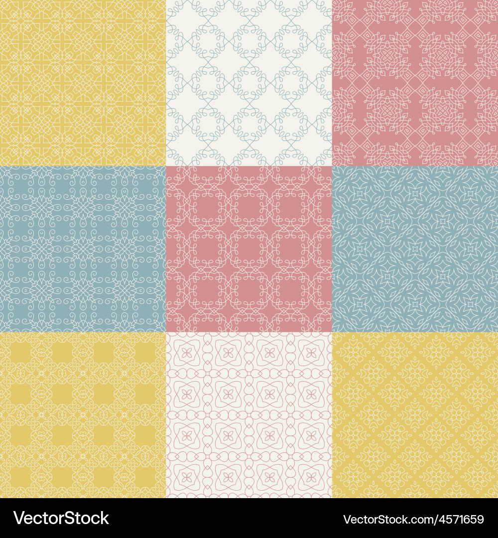 Graphical pattern collection vector image