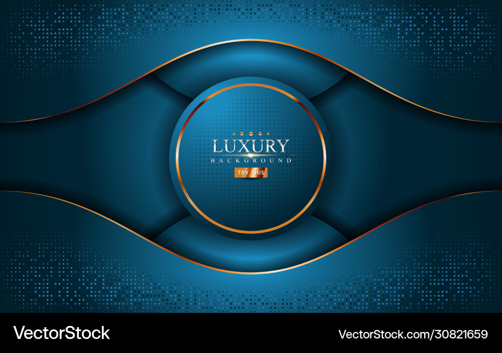 Modern blue geometric with overlap textured layer vector image
