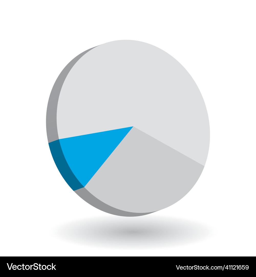 Pie chart design element Pie chart design element vector image