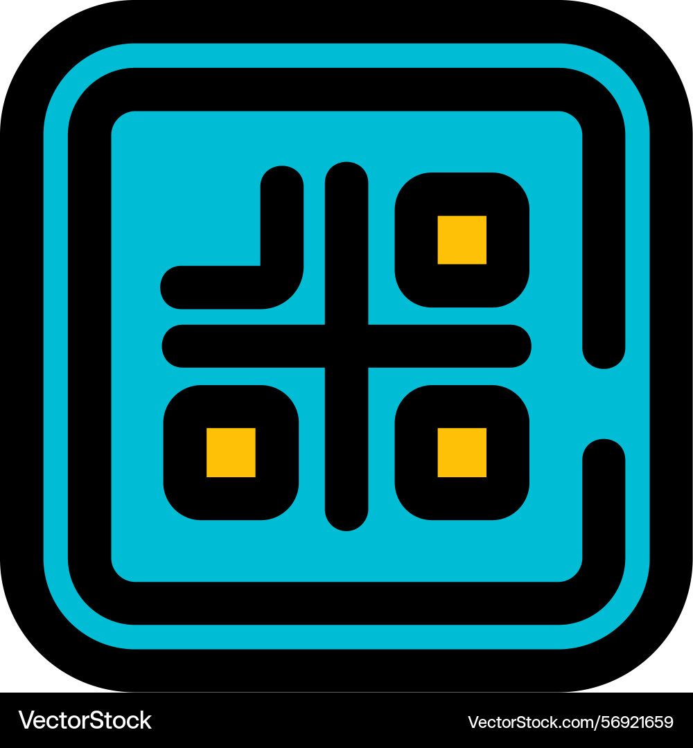 Qr code icon design Vector Image