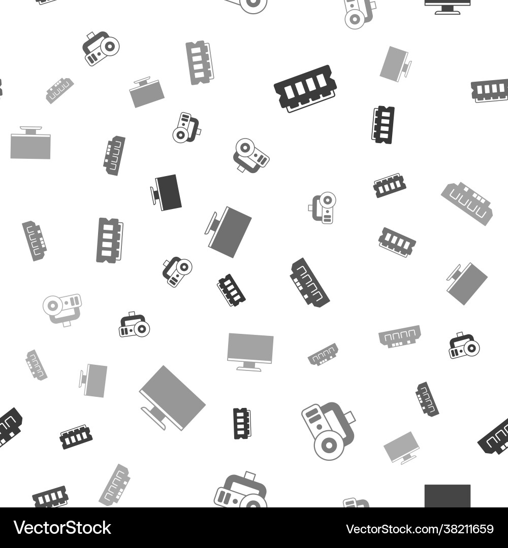 Set ram random access memory web camera vector image