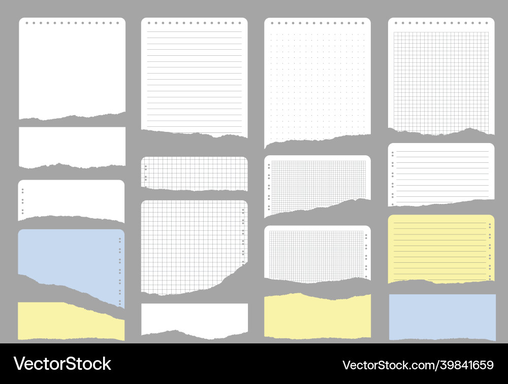Torn paper with ripped edges and space for text Torn paper with ripped edges and space for text vector image