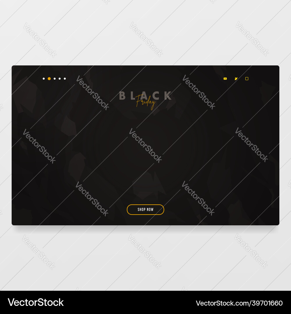 Abstract background landing page template design vector image