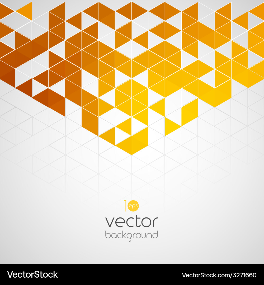 Abstract geometric background with color triangle vector image
