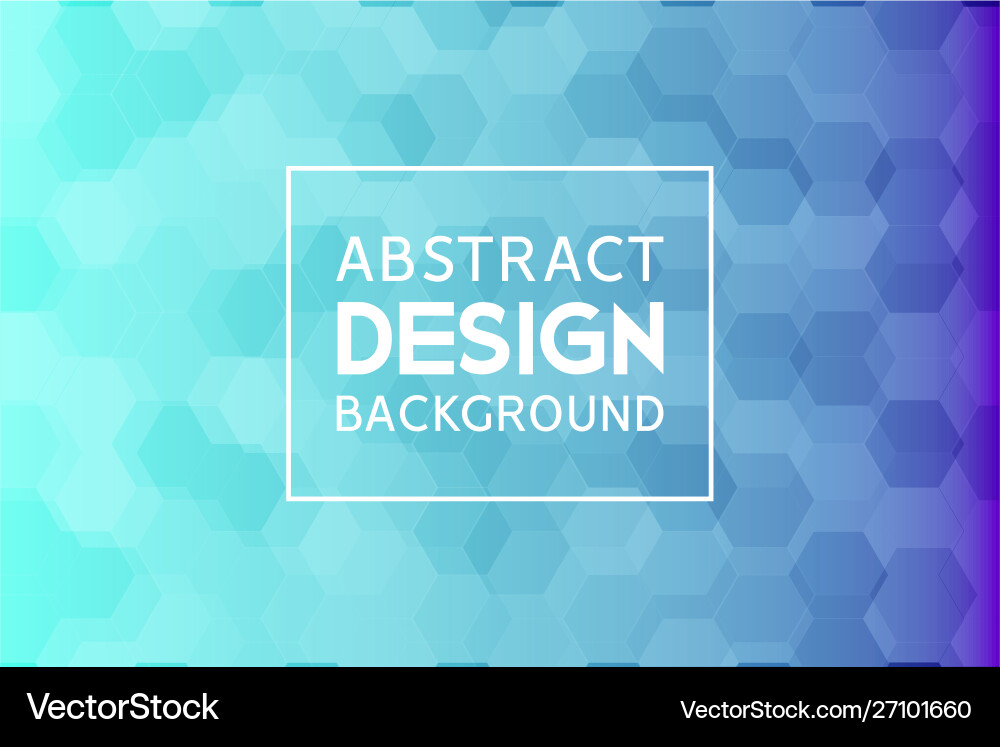 Abstract hexagon background gradient Vector Image