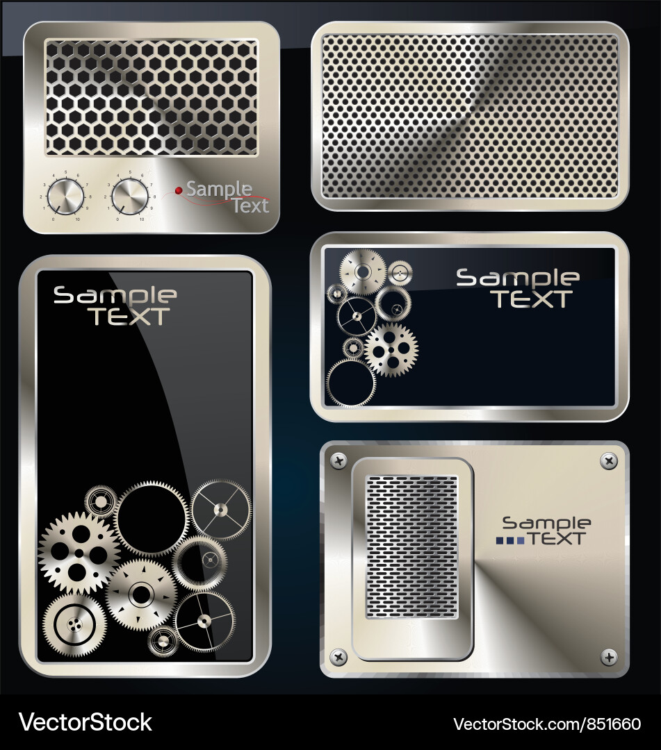 Abstract technology background set vector image