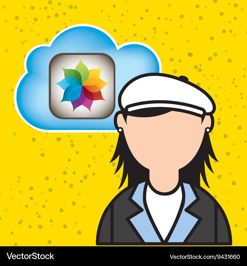 Cloud computing design Vector Image