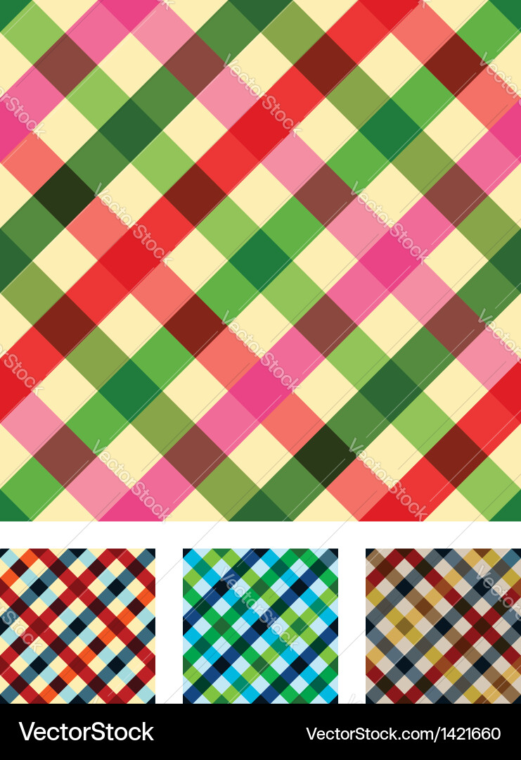 Colorful Checkered Pattern vector image
