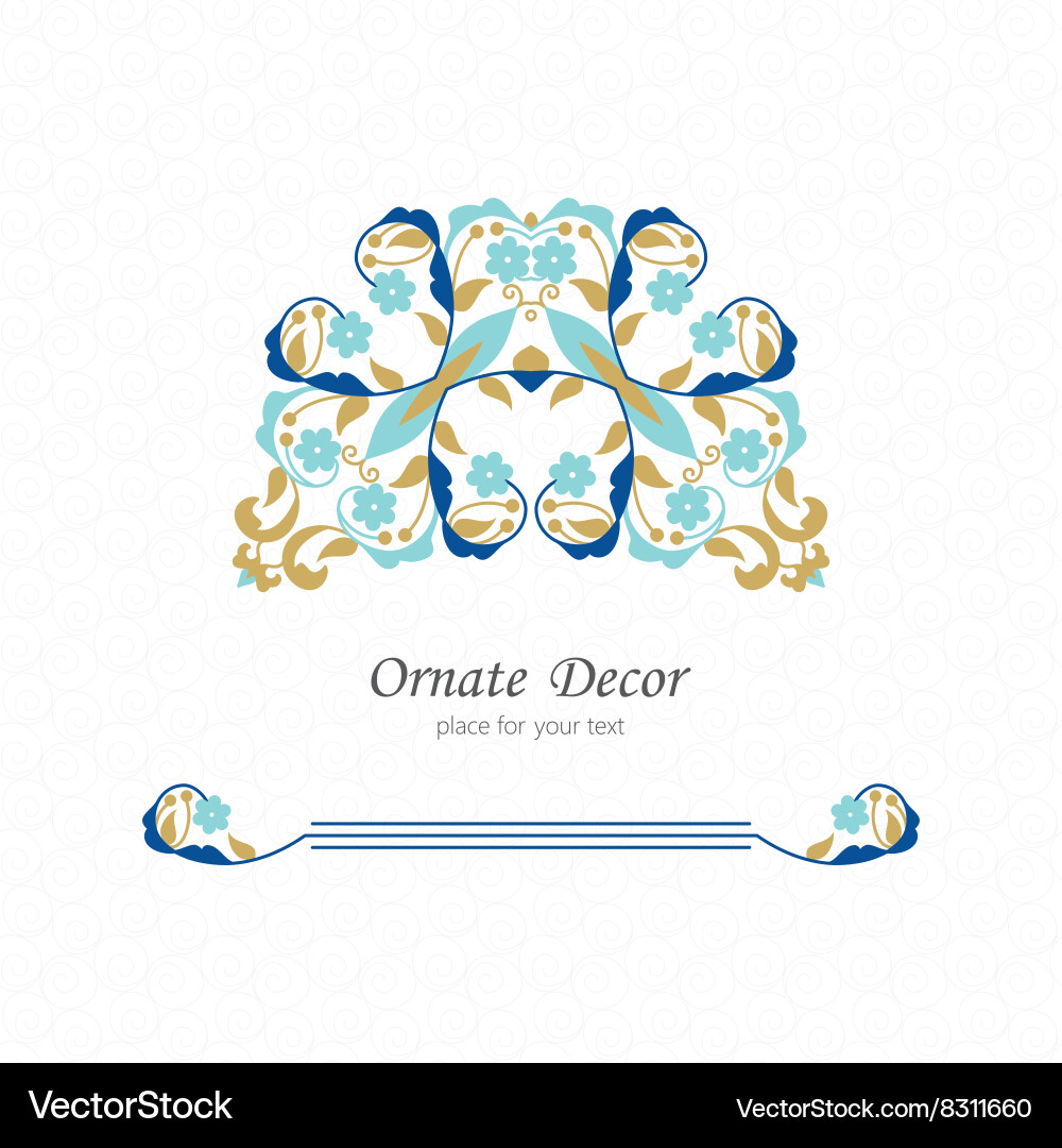 Elegant element for design template vector image