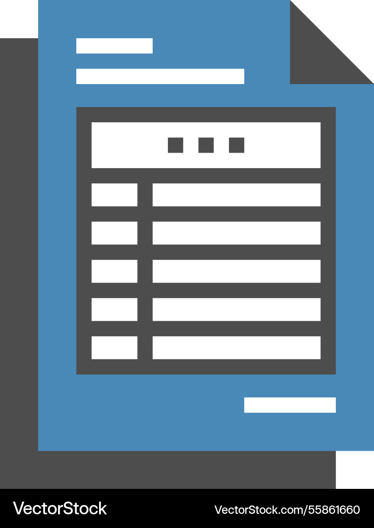 Invoice flat web icon concept Royalty Free Vector Image