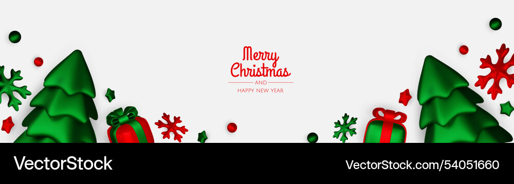 Merry christmas greeting card poster Merry christmas greeting card poster vector image