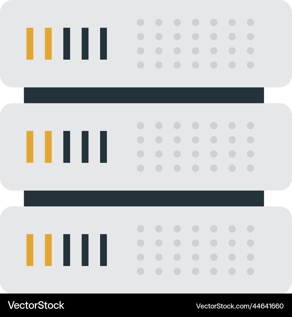Server device in minimal style Server device in minimal style vector image