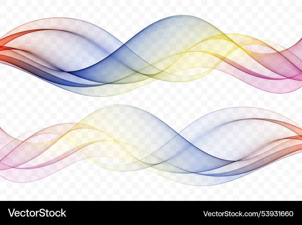 Transparent abstract wavy element flow Transparent abstract wavy element flow vector image