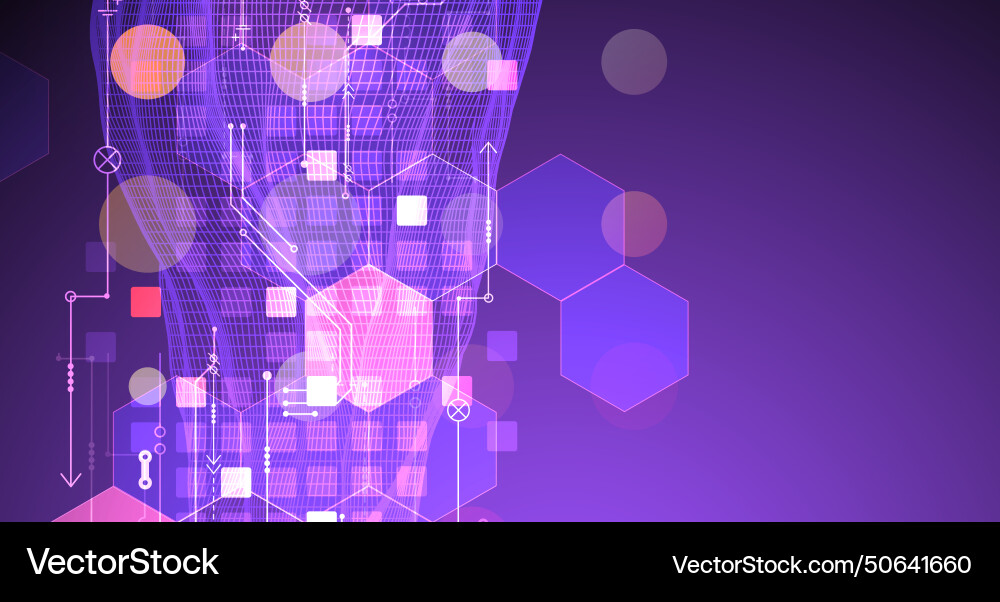 Wireframe big data concept abstract digital Wireframe big data concept abstract digital vector image