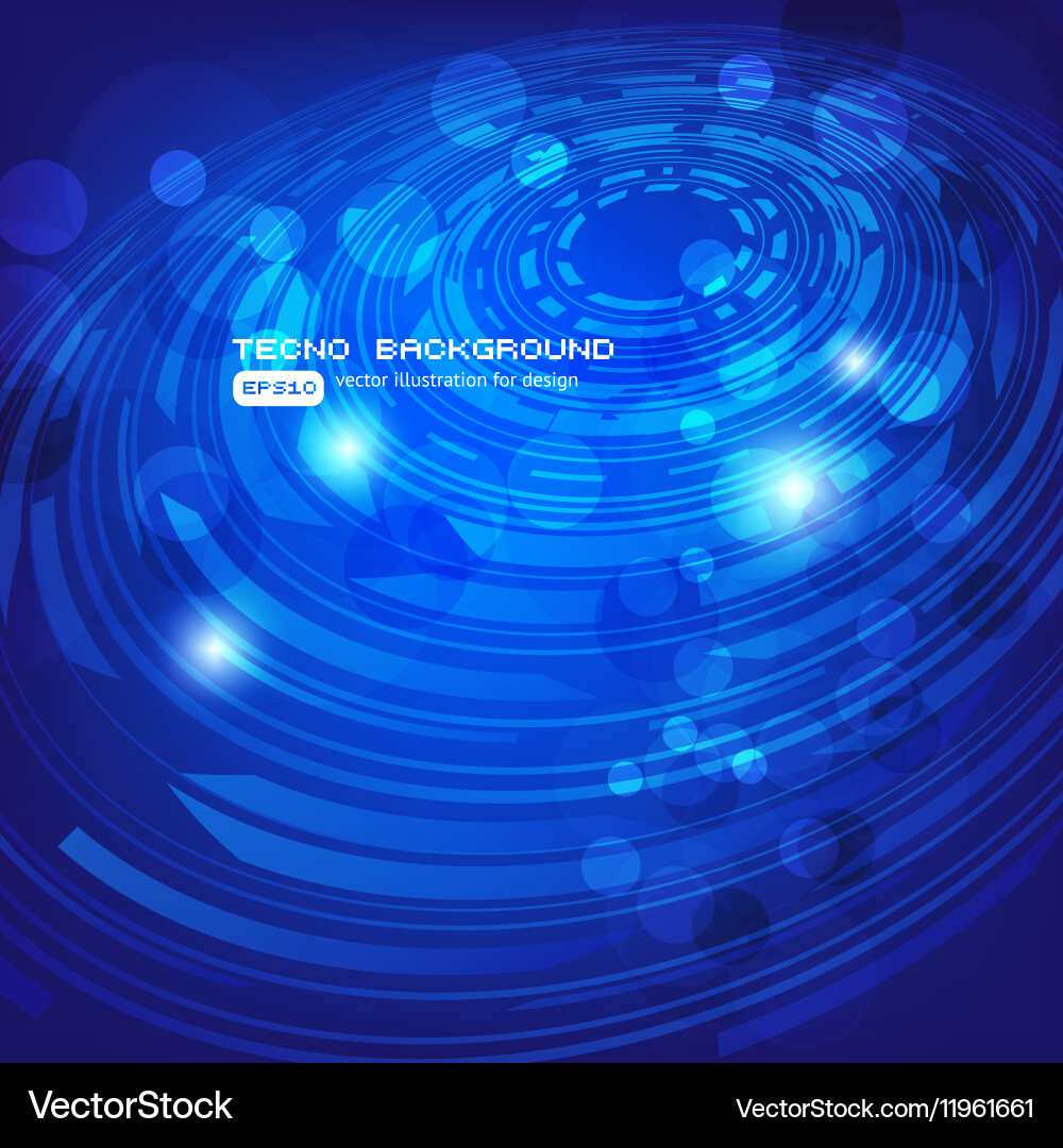 Abstract Binary Techno Background vector image
