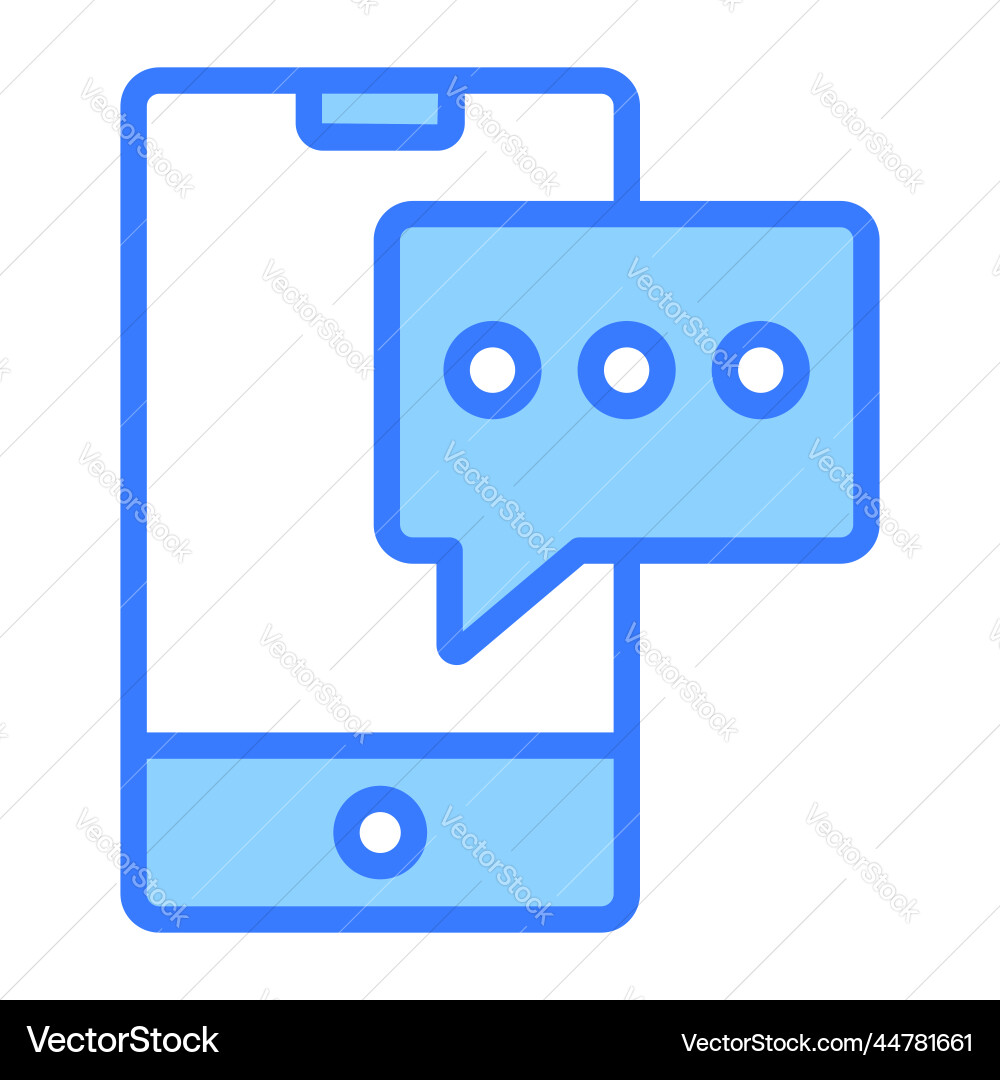 Chatting icon user interface as a simple sign Vector Image