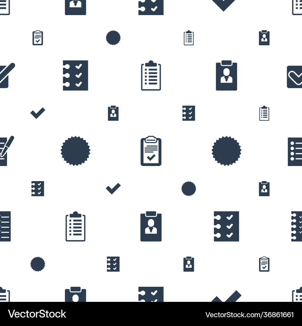 Checkbox icons pattern seamless white background Vector Image