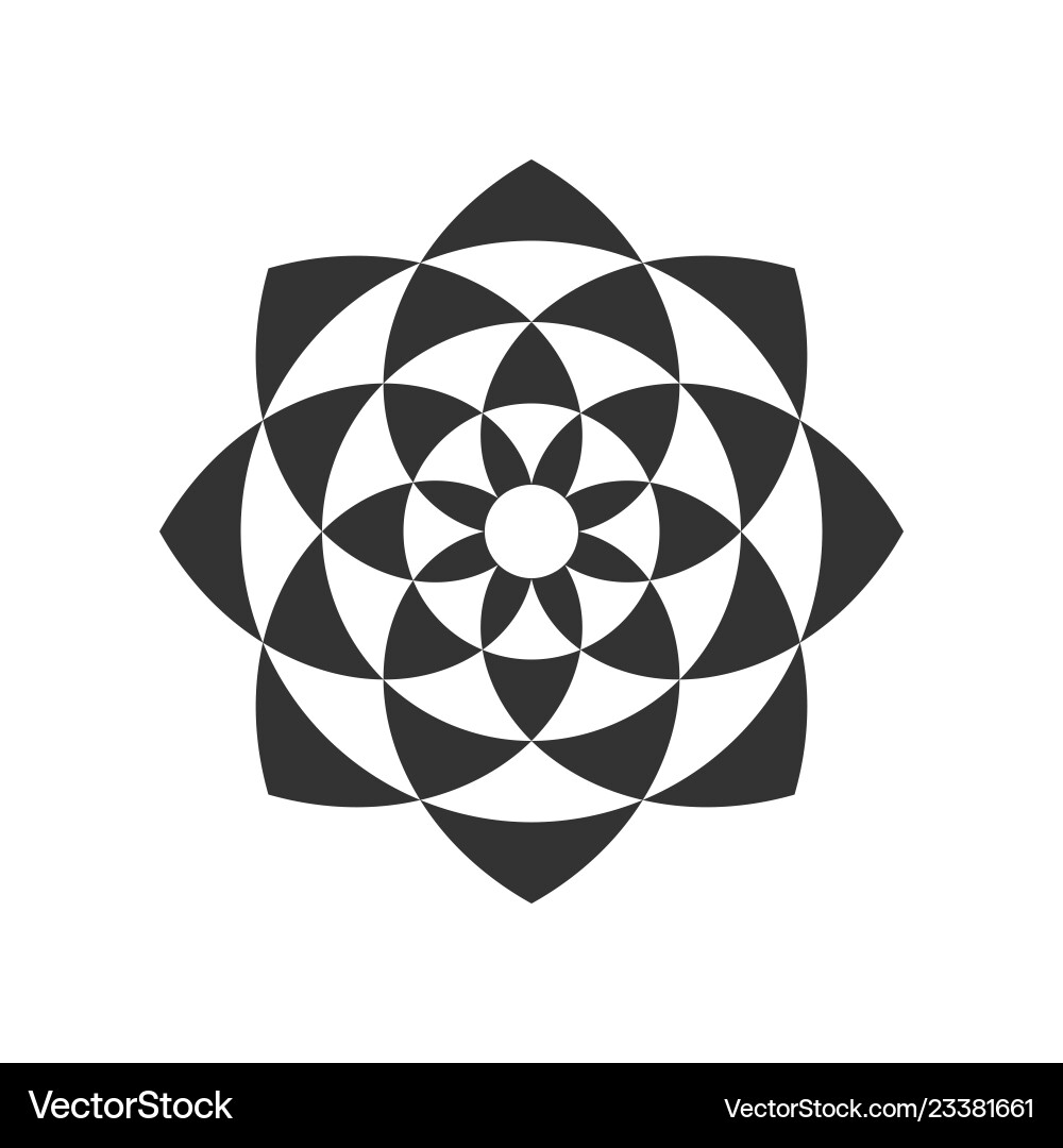 Circular fractal design element Circular fractal design element Vector Image