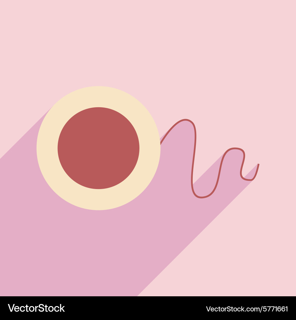 Flat with shadow icon and mobile application vector image