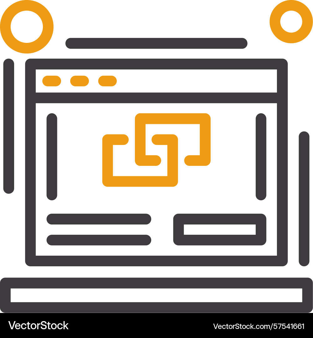 Link building two color icon Vector Image