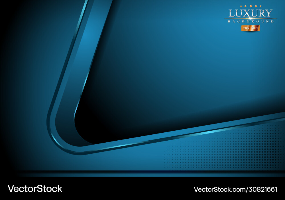 Modern blue geometric with overlap textured layer vector image