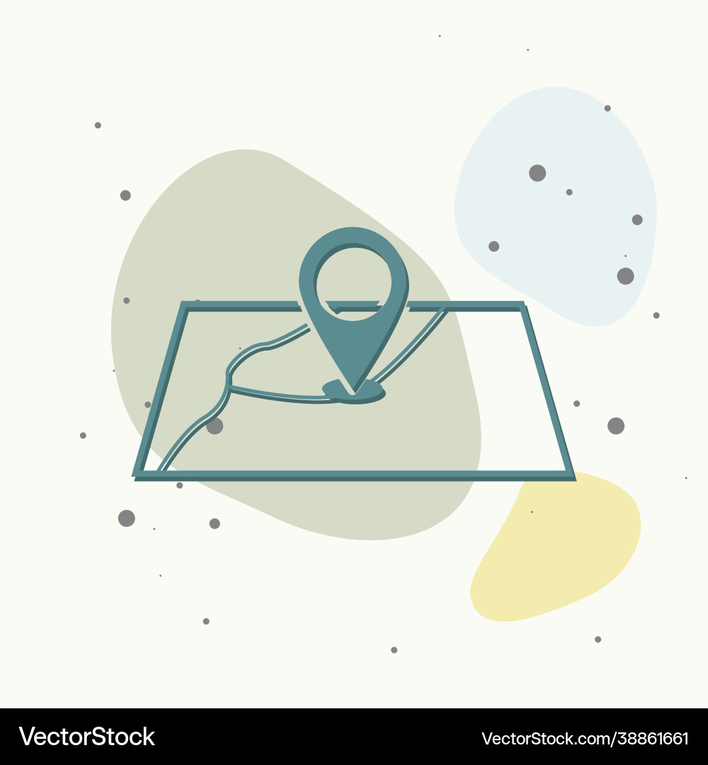 Positioning icon geolocation location a mark vector image