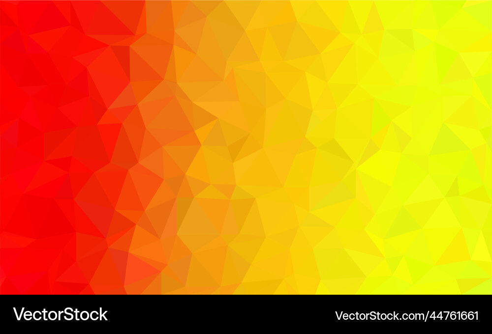 Red and yellow low-poly background mosaic pattern Red and yellow low-poly background mosaic pattern Vector Image
