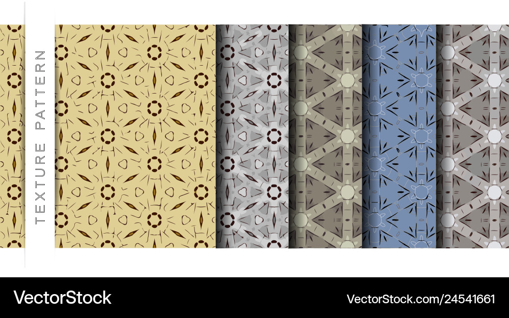 Set of the abstract wallpaper pattern background vector image