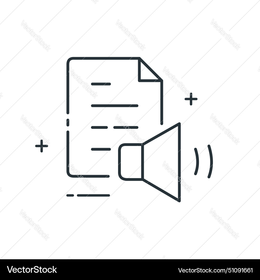 Text to speech generator synthesis icon Vector Image