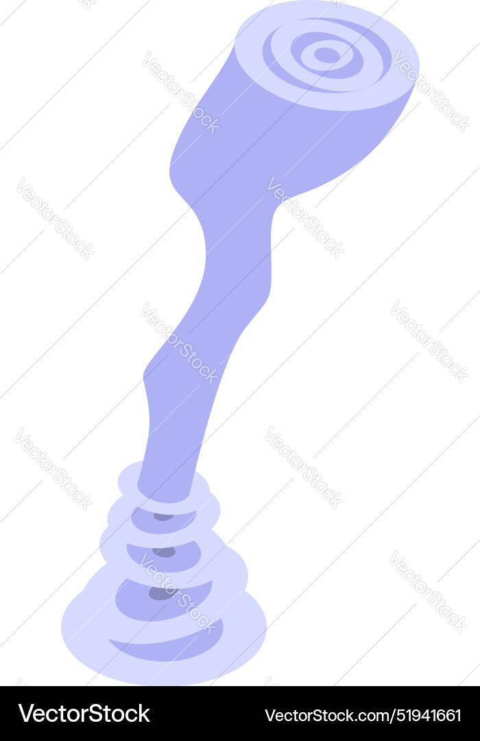 Tornado forming from clouds creating natural Tornado forming from clouds creating natural vector image
