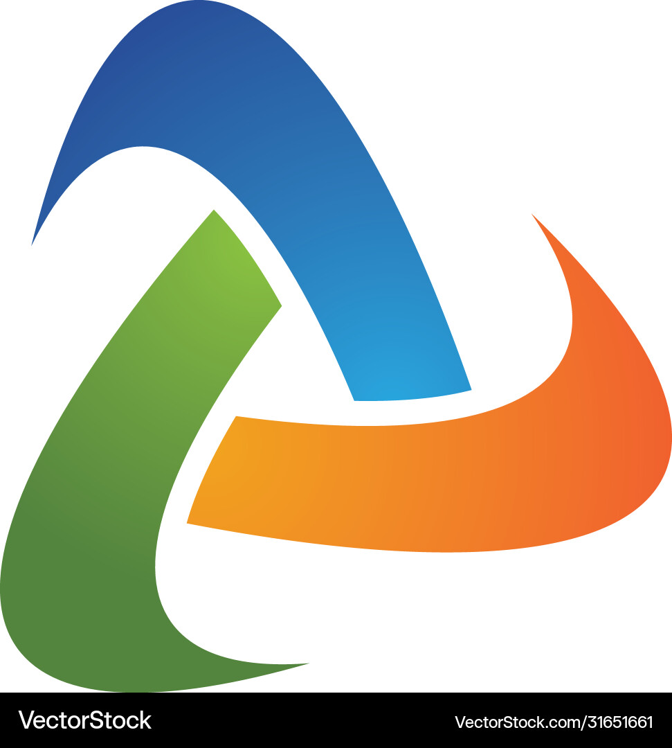 Triangle icon design Triangle icon design vector image