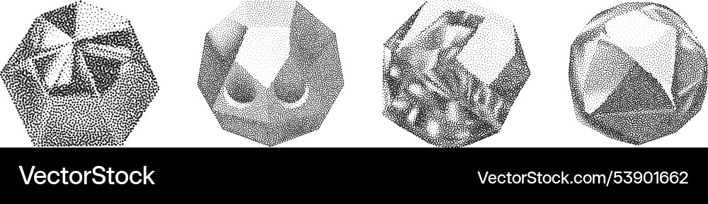 3d gradient geometric shapes with noise 3d gradient geometric shapes with noise vector image