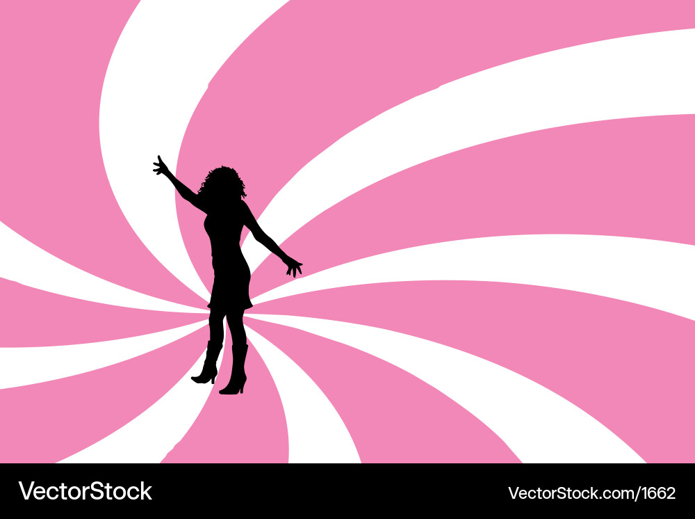 Disco Swirls Background Vector Image
