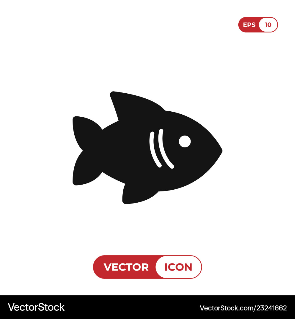 Fish icon Fish icon vector image