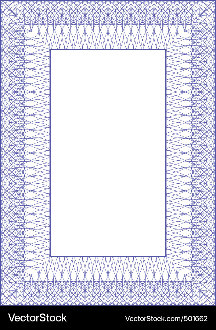 Intricate Interlocking Lines Frame Vector Image