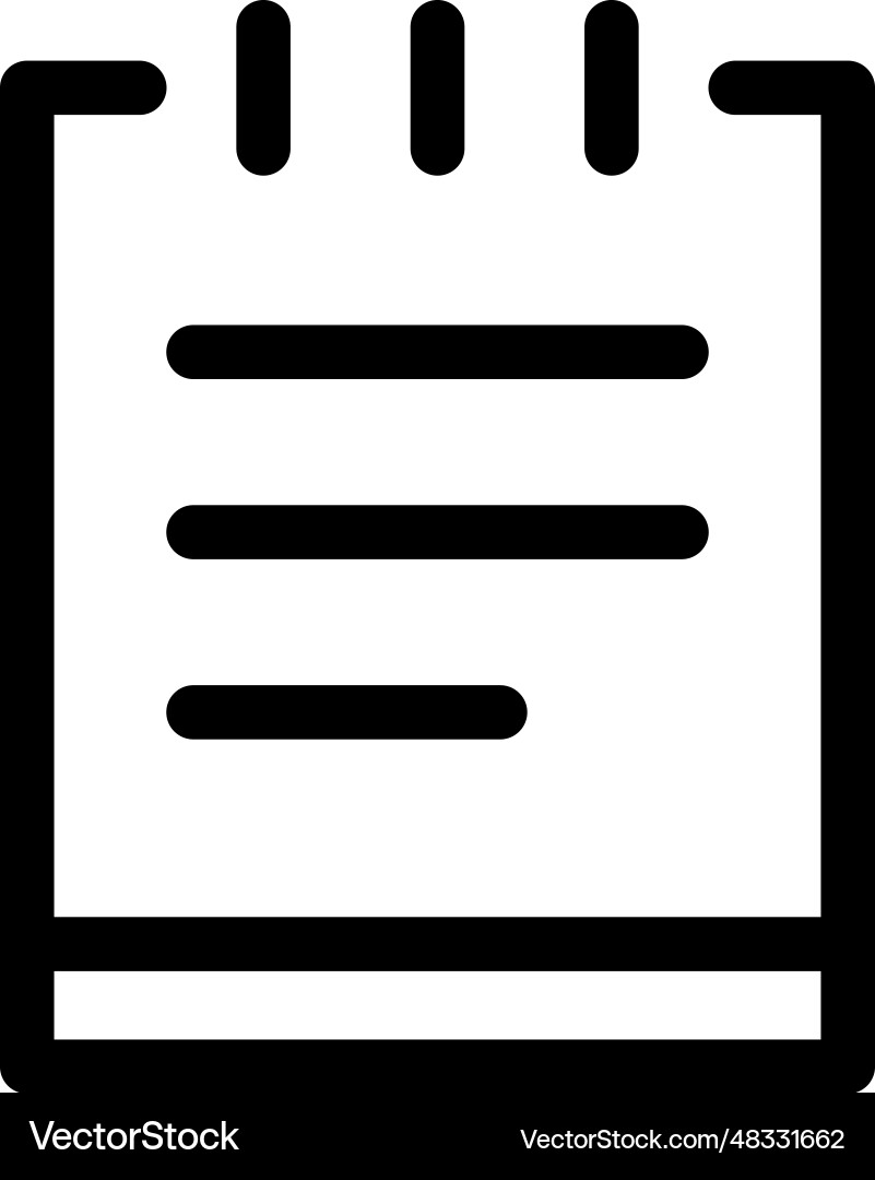 Notebook icon Vector Image