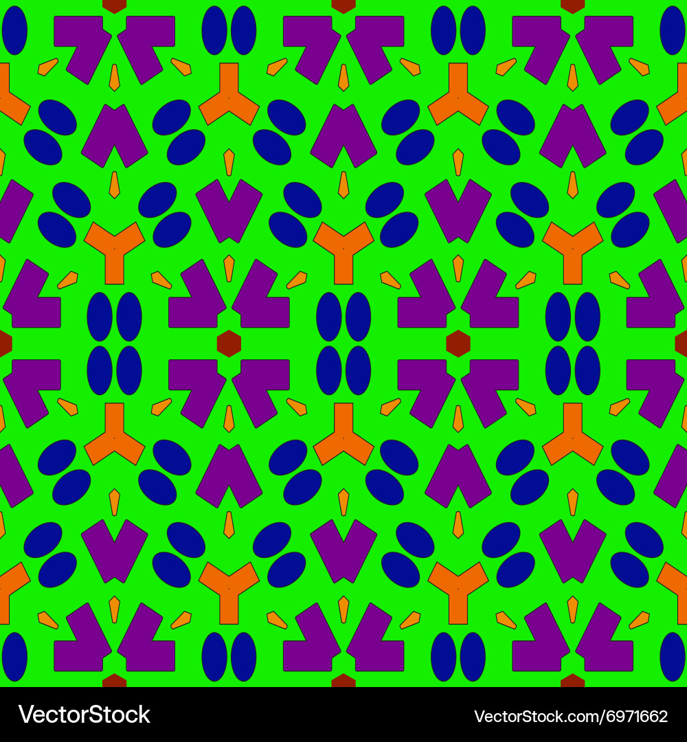Seamless pattern with abstract geometric forms Vector Image