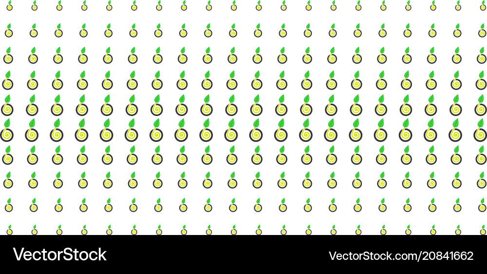 Seed sprout shape halftone effect Seed sprout shape halftone effect vector image