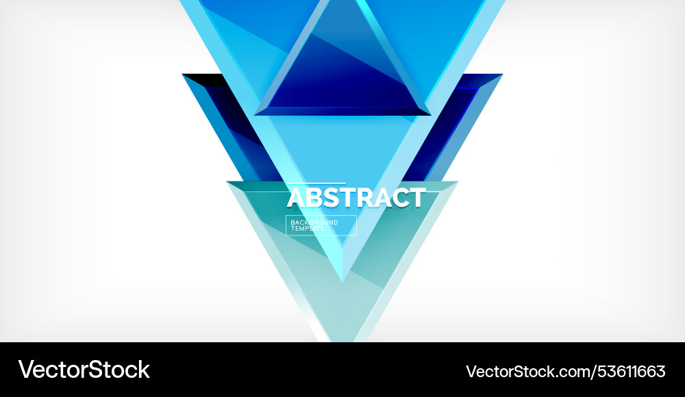 Abstract background - colorful triangles with 3d Abstract background - colorful triangles with 3d vector image